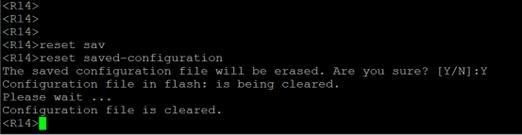 h3c路由器删除命令