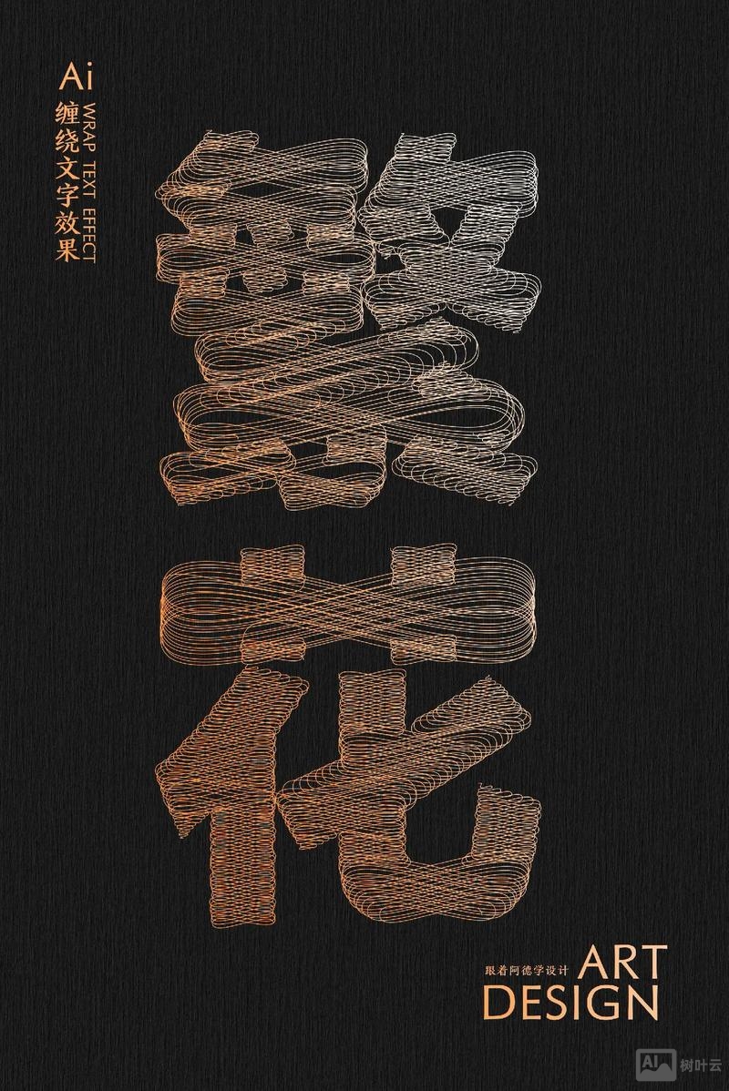 如何用ai制作不同字体