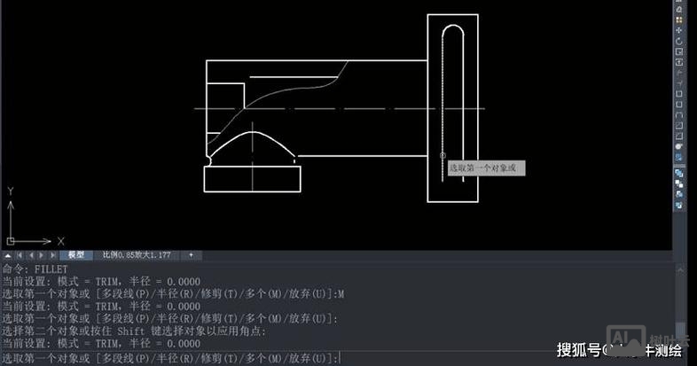 cad 测量角度命令