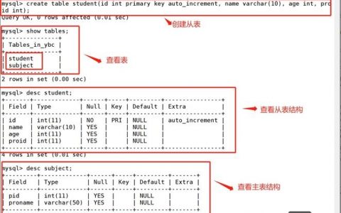 MySQL数据库操作命令有哪些?