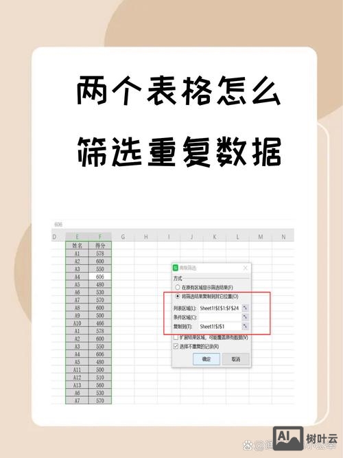 Excuse表格如何筛选重复内容