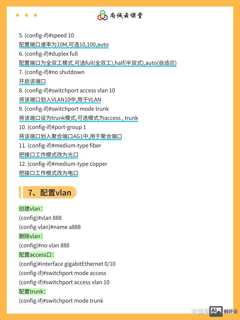锐捷清除配置命令