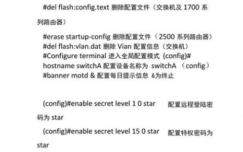 交换机命令be有何作用与使用场景?