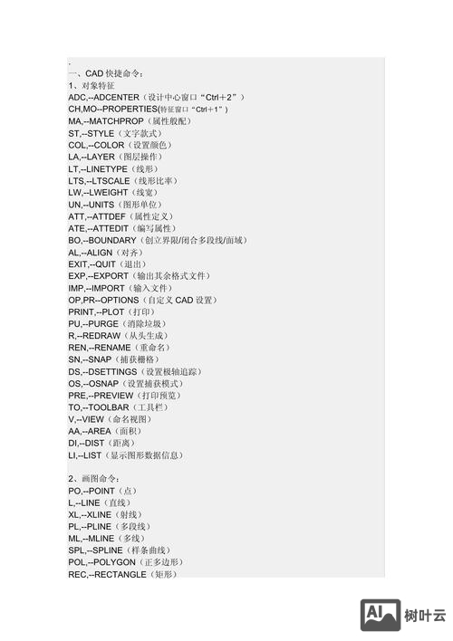 天正电气命令大全