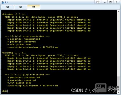 路由器测试命令
