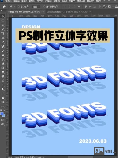 ps中如何制作字体效果