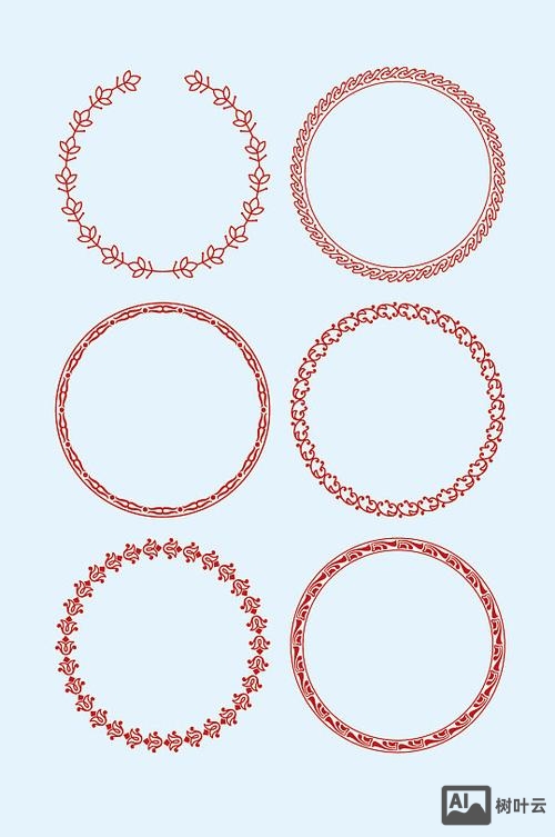 ps中如何画出圆形花边