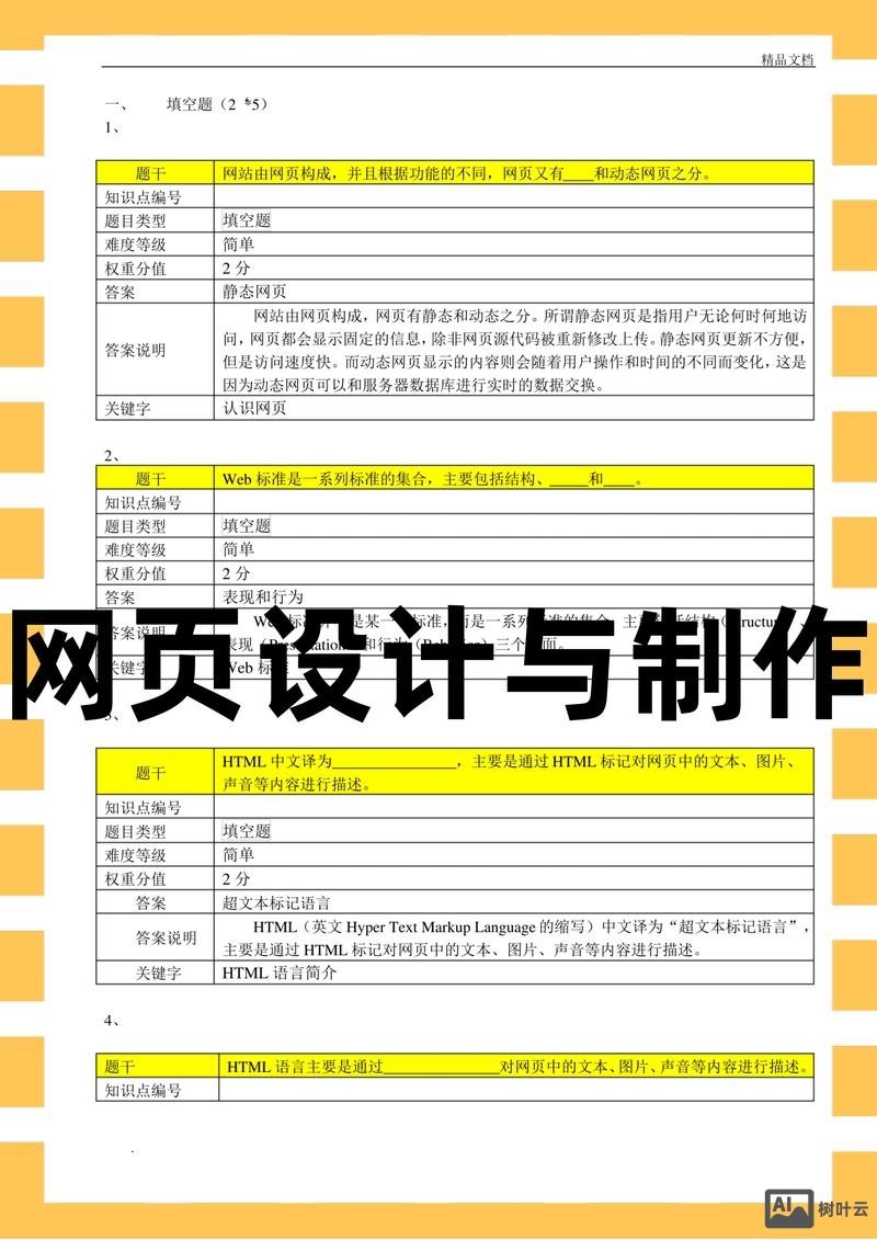 网页设计中的题目如何