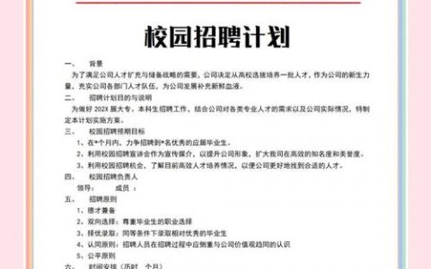 校园招聘如何分工更高效？