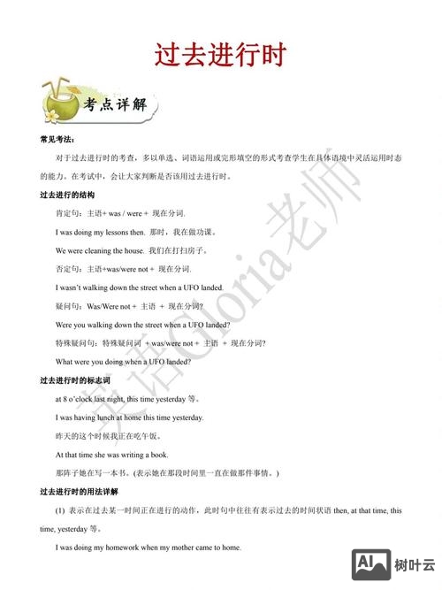 如何运用过去进行时