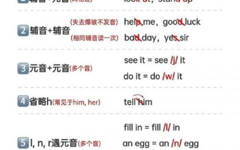 英语连读规则如何掌握？