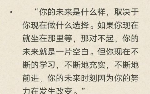 未来再好，当下如何把握？