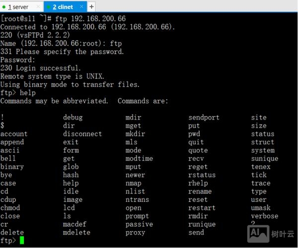 ftp 命令行客户端