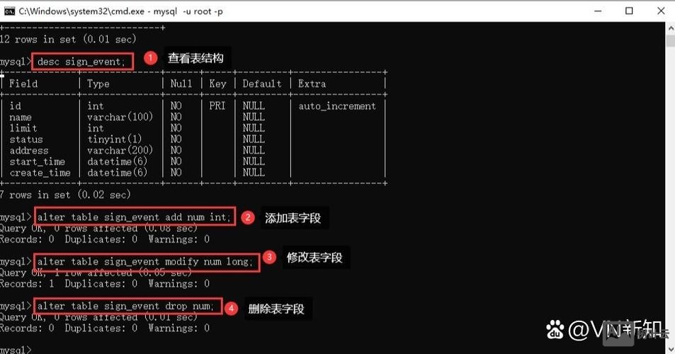 用命令行创建数据库