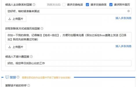 Boss直聘有哪些主流招聘类型？