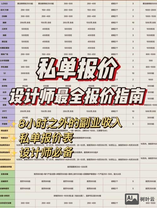 设计私单如何收费标准