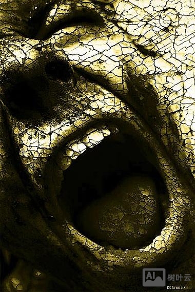 ps如何做龟裂效果