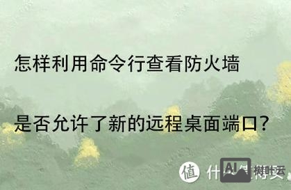 命令行 查看防火墙