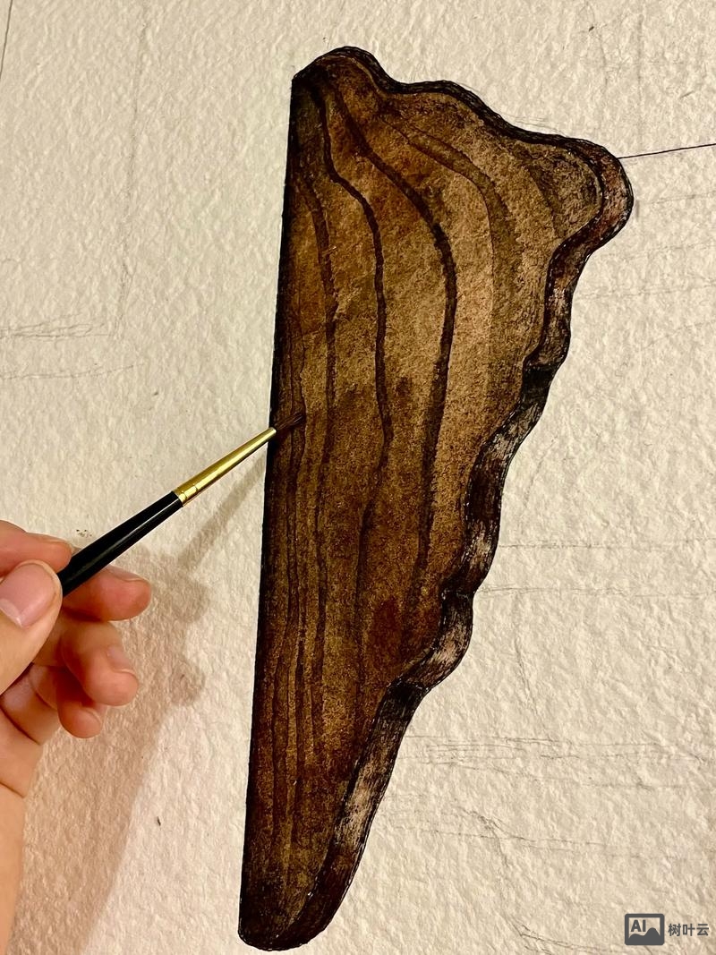 水彩如何画出木纹的效果