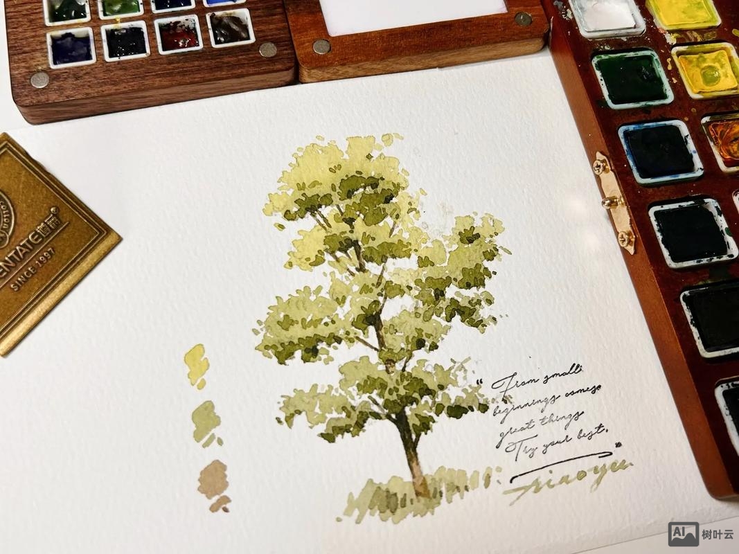 水彩如何画出木纹的效果