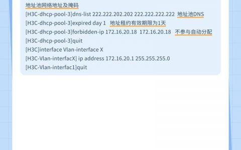 H3C常用配置命令有哪些核心操作？