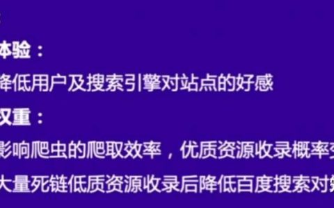 网站死链怎么处理？