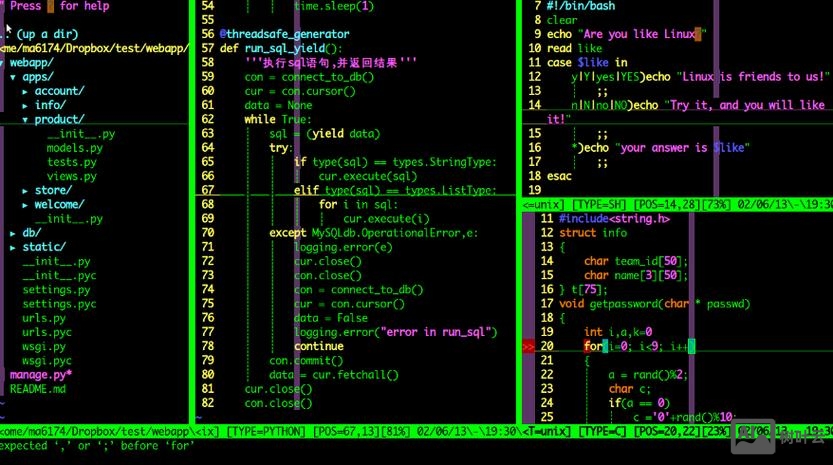 vim新建文件命令行