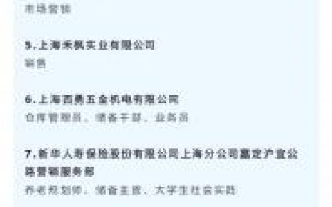 上海Sealand招聘，具体岗位和要求是什么？