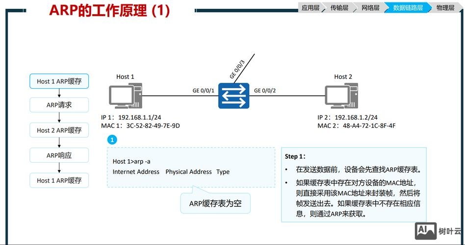 arp是网络层的命令