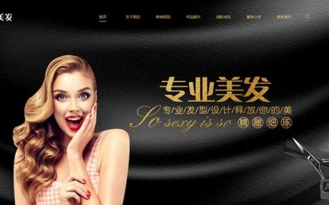 如何快速搭建一个专业的美发网站？