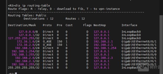 查看本机路由表命令