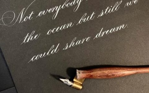 英文花体笔尖如何正确清洗？