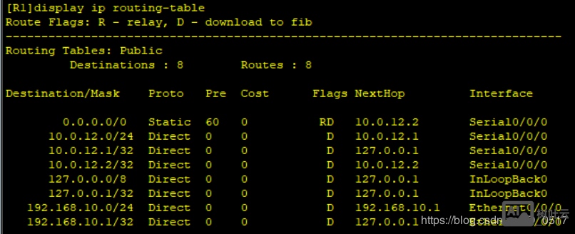 刷新路由表命令
