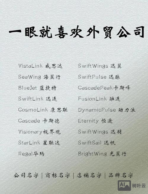 外贸公司如何取域名