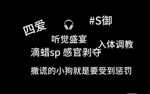 S如何有效惩罚萌新M？