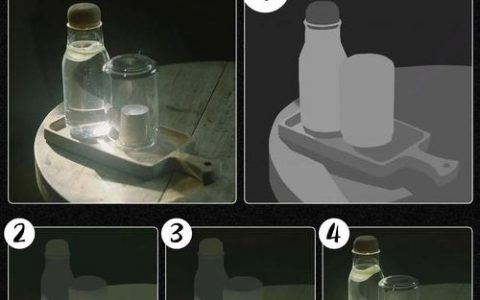 PS如何画出逼真玻璃片效果？