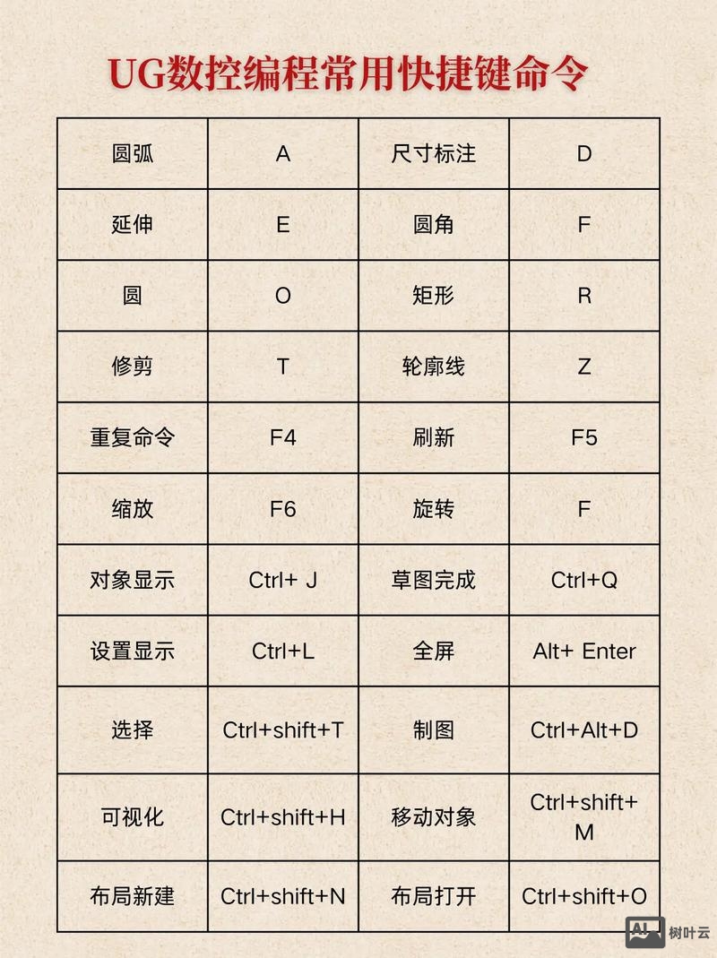 ug编程常用的命令