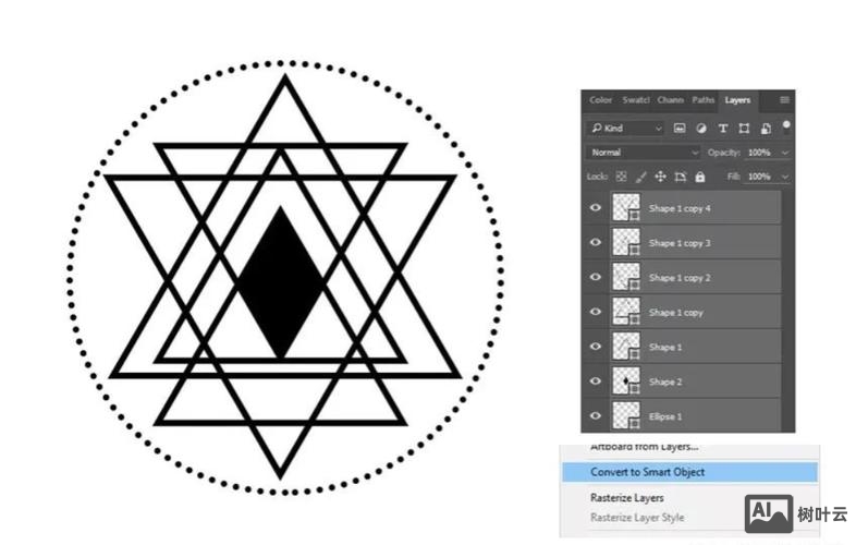 如何用ps绘制几何图案