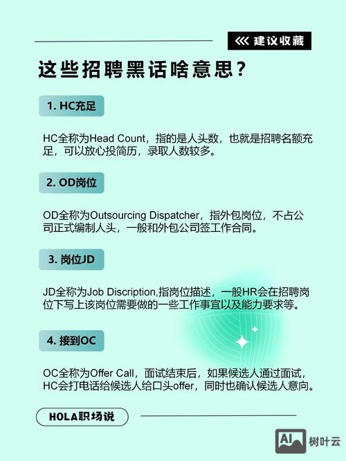 招聘黑话