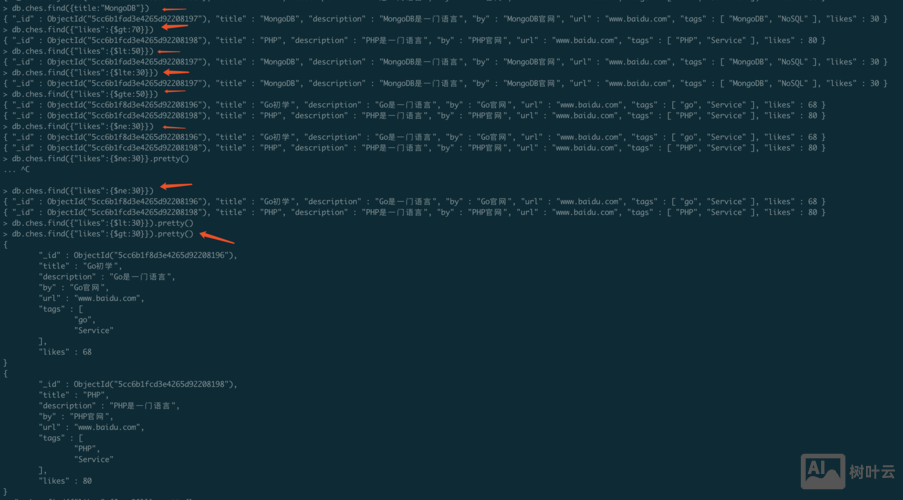 mongo启动命令行
