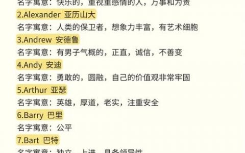 如何快速看懂英文名？