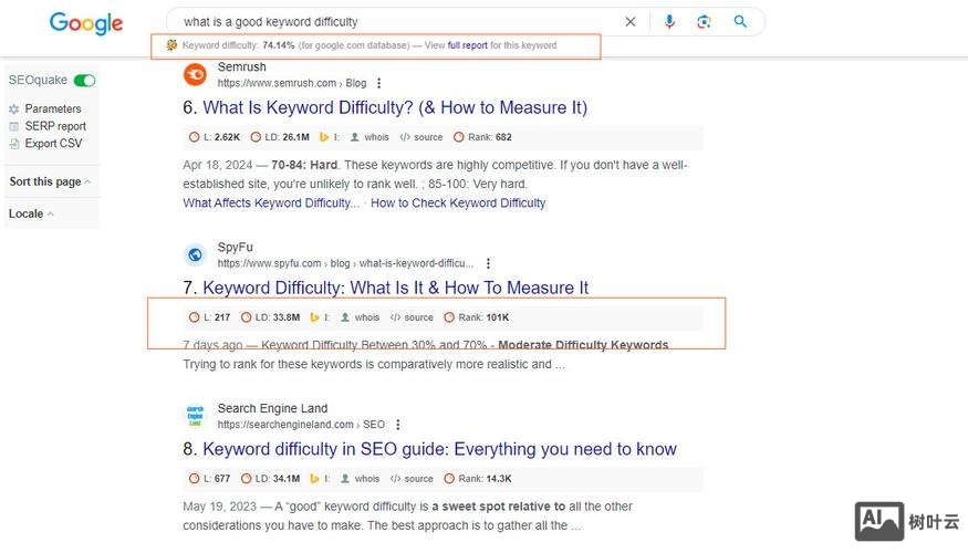如何查询关键词难度