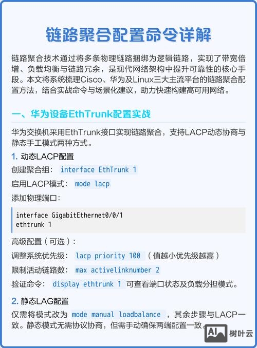 cisco链路聚合命令