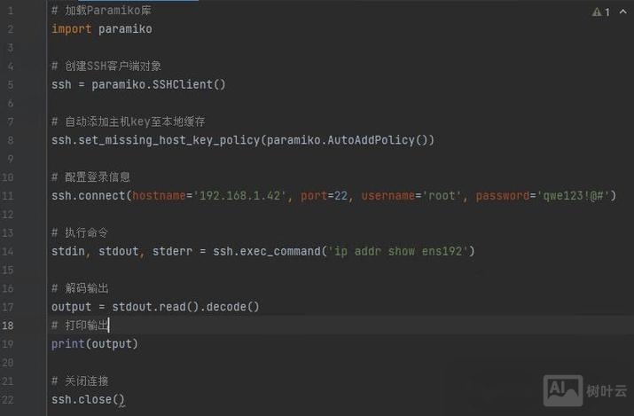 python ssh 执行命令