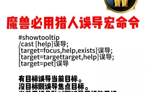 魔兽世界宏命令库有哪些实用技巧?