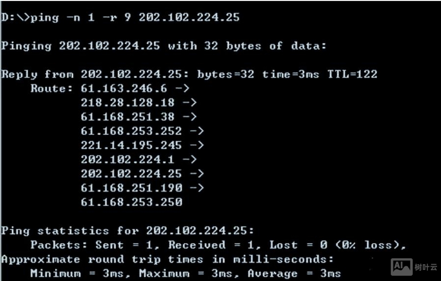 ping命令参数的使用