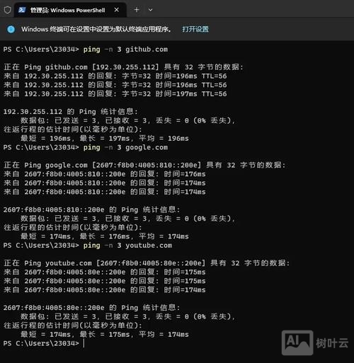 ping命令常用参数