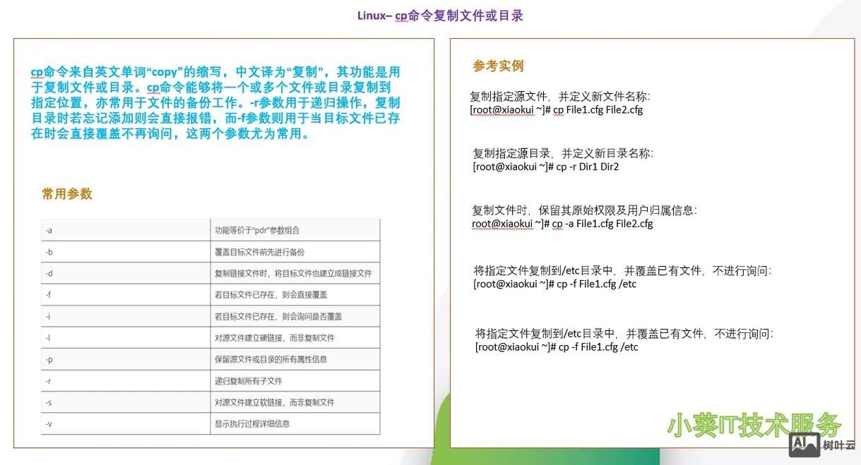 cp命令创建目录