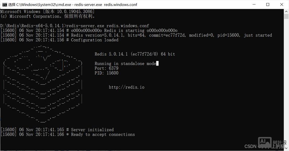 windows redis启动命令