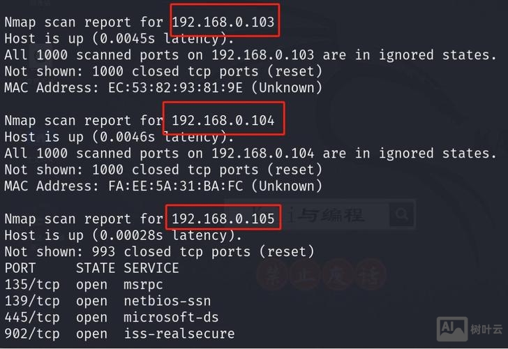 nmap扫描端口命令
